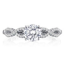 Load image into Gallery viewer, Tacori 14k White Gold Coastal Crescent Collection Classic Engagement Ring 0.25CTW