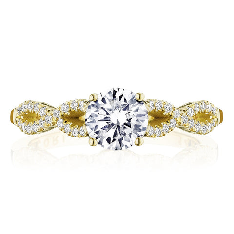 Tacori 14k Yellow Gold Coastal Crescent Collection Classic Engagement Ring Setting 0.25CTW