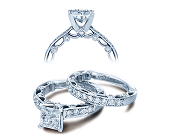 Verragio Paradiso Princess Diamond Engagement Ring Setting  (0.35 CTW)