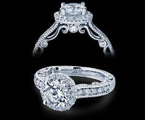 Verragio Paradiso Round Diamond Engagement Ring (0.55 CTW)