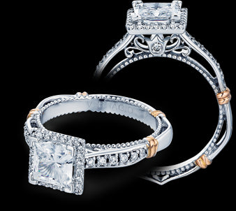 Verragio Parisian Princess Diamond Engagement Ring Setting (0.30 CTW)