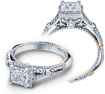 Verragio Parisian Princess Diamond Engagement Ring Setting (0.30 CTW)