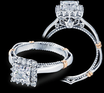 Verragio Parisian Princess Diamond Engagement Ring Setting (0.25 CTW)