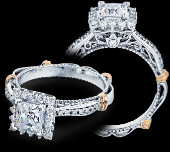 Verragio Parisian Princess Diamond Engagement Ring Setting  (0.35 CTW)