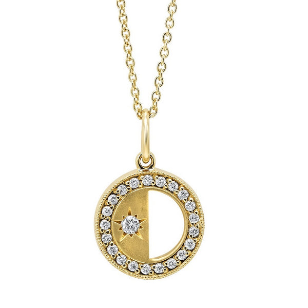 14K Diamond Pendant (0.12 CTW)