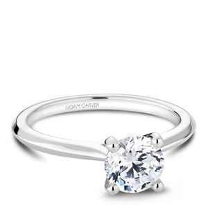 Noam Carver White Gold Solitaire Engagement Ring
