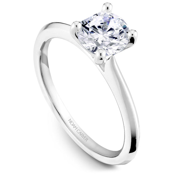 Noam Carver White Gold Solitaire Engagement Ring Setting