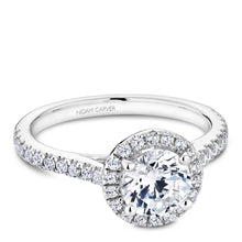 Load image into Gallery viewer, Noam Carver White Gold Diamond Engagement Ring wtih Halo (0.39 CTW)
