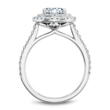 Load image into Gallery viewer, Noam Carver White Gold Diamond Engagement Ring with Double Halo (0.51 CTW)
