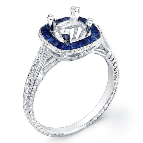 Jolie Designs Round Diamond Halo Engagement Ring (0.75 CTW)