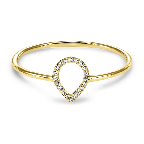 14K Yellow Gold Diamond Ring