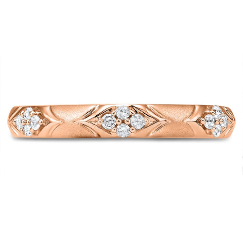 14K Rose Gold Mixable Fashion Ring