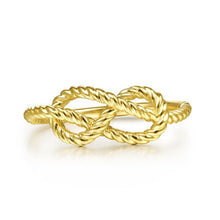 Load image into Gallery viewer, 14K Yellow Gold Twisted Rope Pretzel Ring