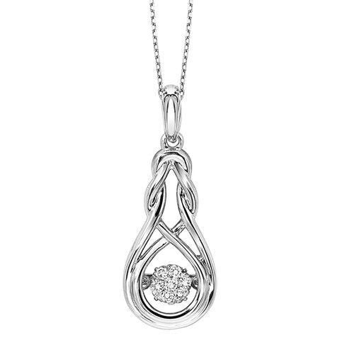 Silver Diamond ROL Pendant