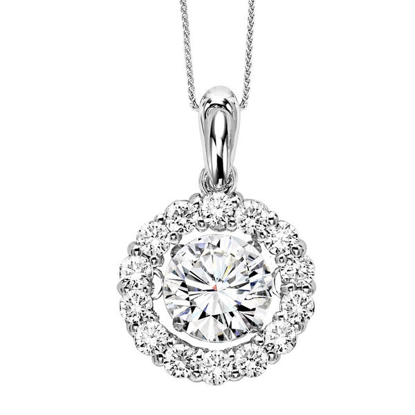 14K Diamond ROL Pendant 1 CTW (0.75 Center CTW)