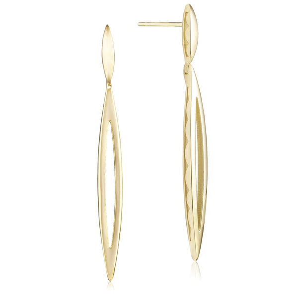 Tacori Surfboard Drop Gold Earring