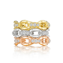 Load image into Gallery viewer, Tacori The Ivy Lane Pavé Crescent Links Ring SR184_10