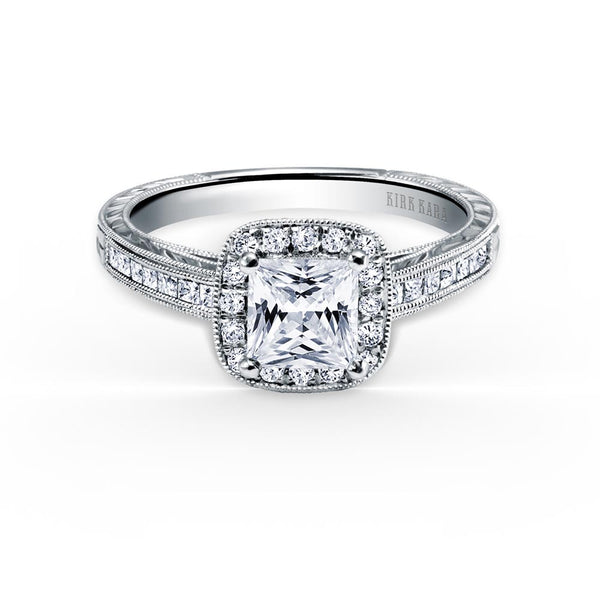KirkKara Carmella Princess Diamond Diamond Engagement Ring