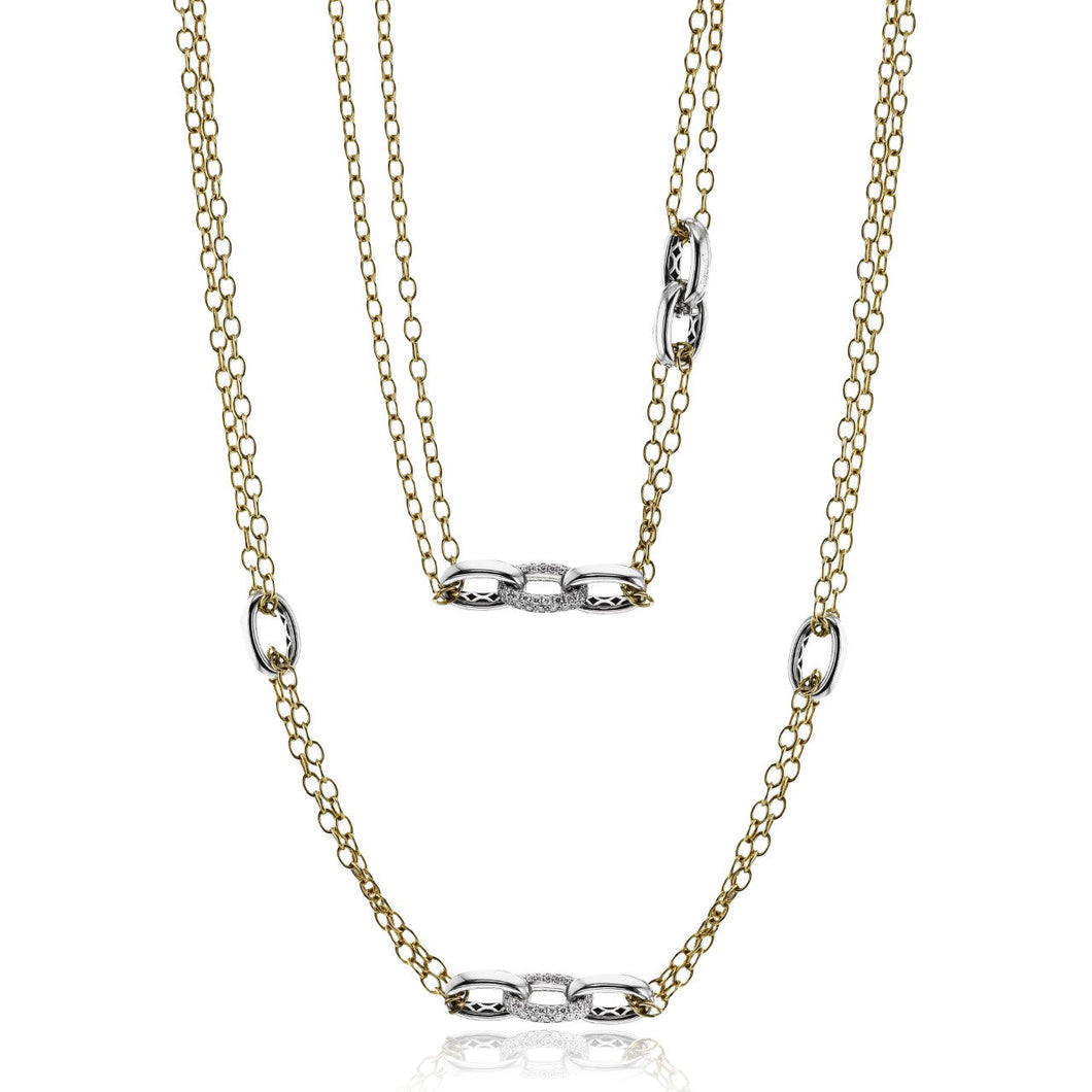 Simon G lp4828 Lariat Necklace in 18K Gold with Diamonds