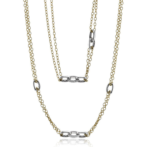 Simon G lp4828 Lariat Necklace in 18K Gold with Diamonds