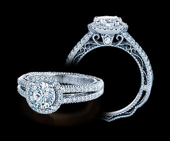 Verragio Venetian Round Diamond Engagement Ring (0.30CTW)
