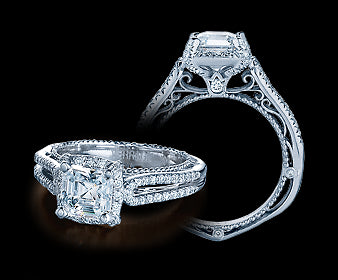Verragio Venetian Asscher Diamond Engagement Ring (0.35 CTW)