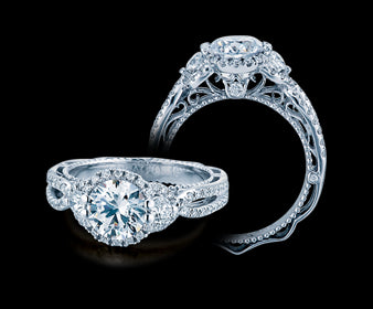 Verragio Venetian Round Diamond Engagement Ring (0.55 CTW)