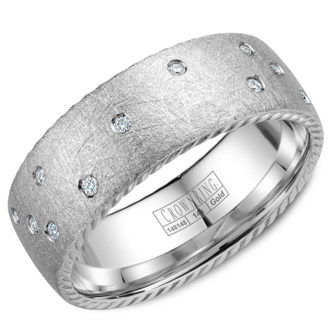 CrownRing Comfort Fit Diamond Wedding Band (0.15 CTW)