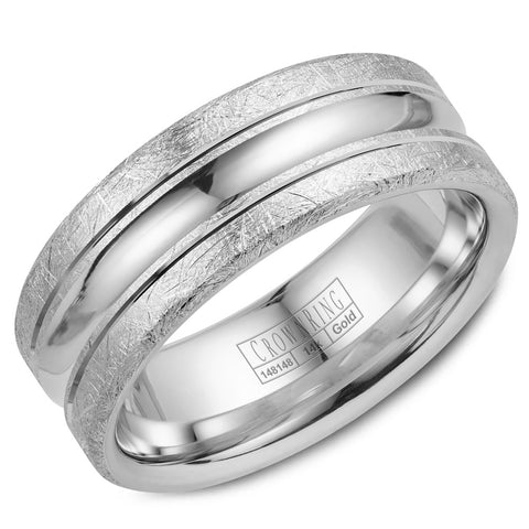 CrownRing Comfort Fit Wedding Band WB-024C8W