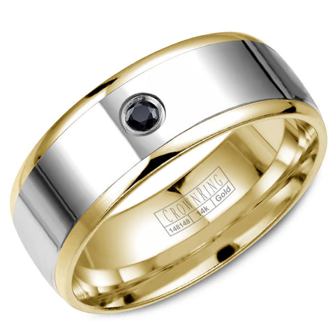 CrownRing Comfort Fit Diamond Wedding Band (0.04 CTW)