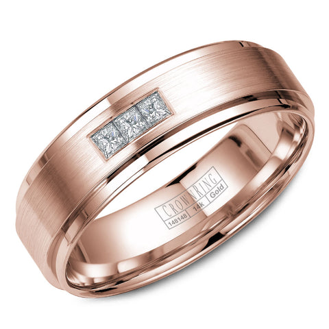 CrownRing Comfort Fit Diamond Wedding Band (0.15 CTW)