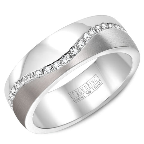 CrownRing Comfort Fit Diamond Wedding Band (0.40 CTW)