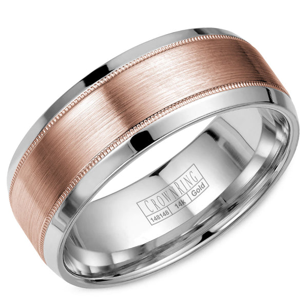 CrownRing Comfort Fit Wedding Band WB-8108RW