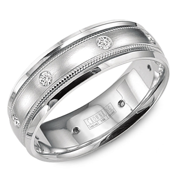 CrownRing Comfort Fit Diamond Wedding Band (0.24 CTW)