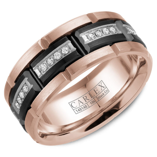 CARLEX Sport Mens Wedding Band WB-9490BR