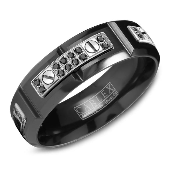 CARLEX Sport Mens Wedding Band WB-9587WBBD