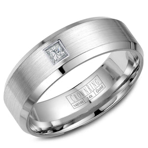 CrownRing Comfort Fit Diamond Wedding Band (0.10 CTW)