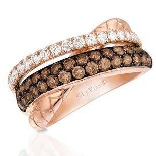 Le Vian® Chocolate and Vanilla Diamond Ring (1.32 CTW)