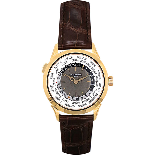 Pre-Owned Patek Philippe Rose Gold World Timer Watch