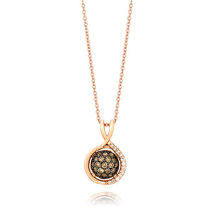 Le Vian® Chocolate by Petite Le Vian® Strawberry Gold® Pendant