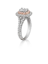 Load image into Gallery viewer, Henri Daussi Cushion Collection Diamond Ring