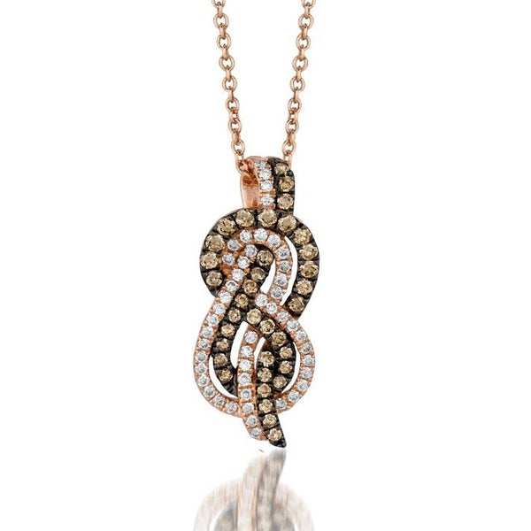 Le Vian® Chocolatier® 14k Strawberry Gold® Pendant .46 ctw